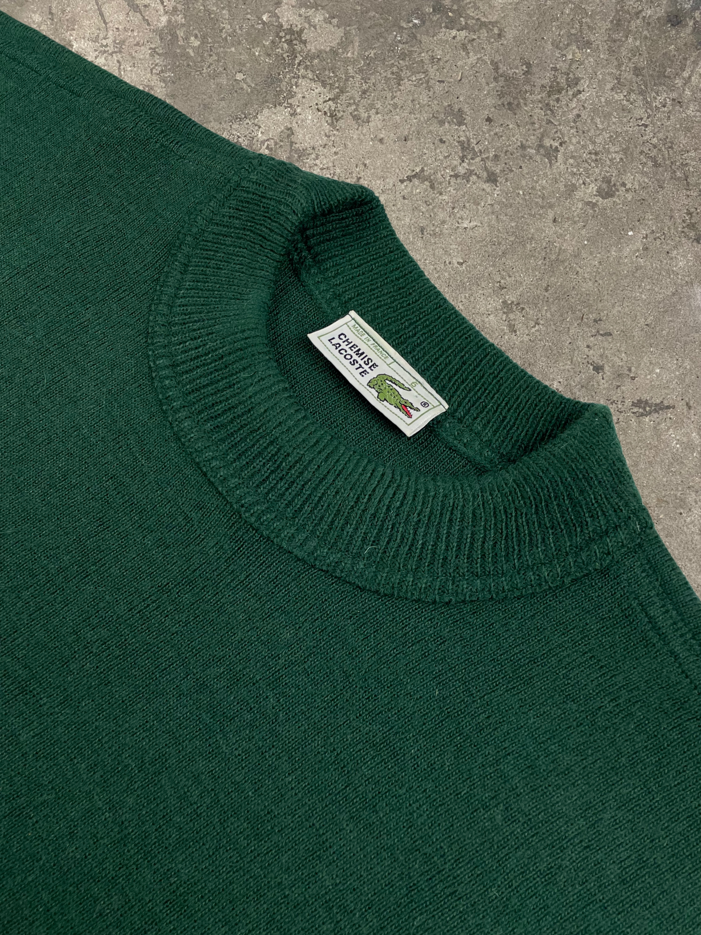 Vintage rare Lacoste Wool embroidered Sweater