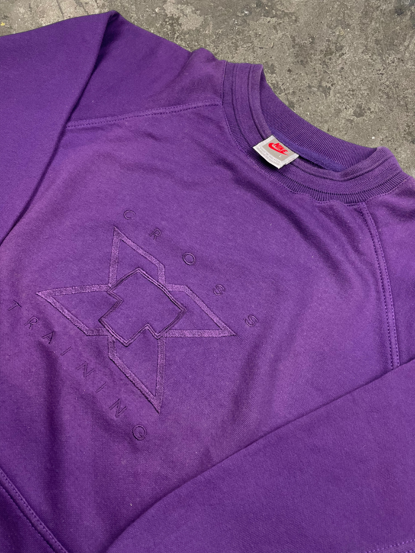 Vintage 90s rare Nike purple Sweatshirt