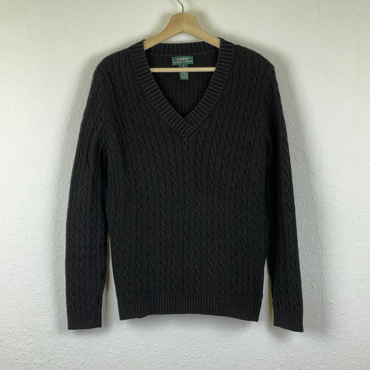 Polo Ralph Lauren Black cable knit sweater S