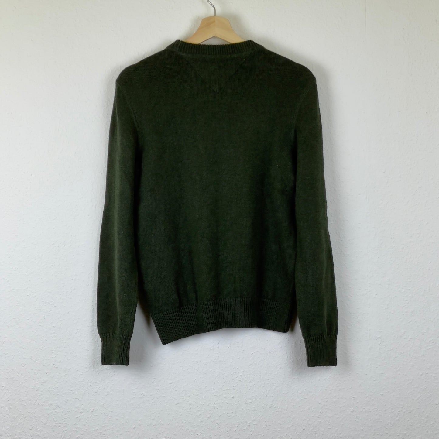 Tommy Hilfiger dark green thick knit sweater XS