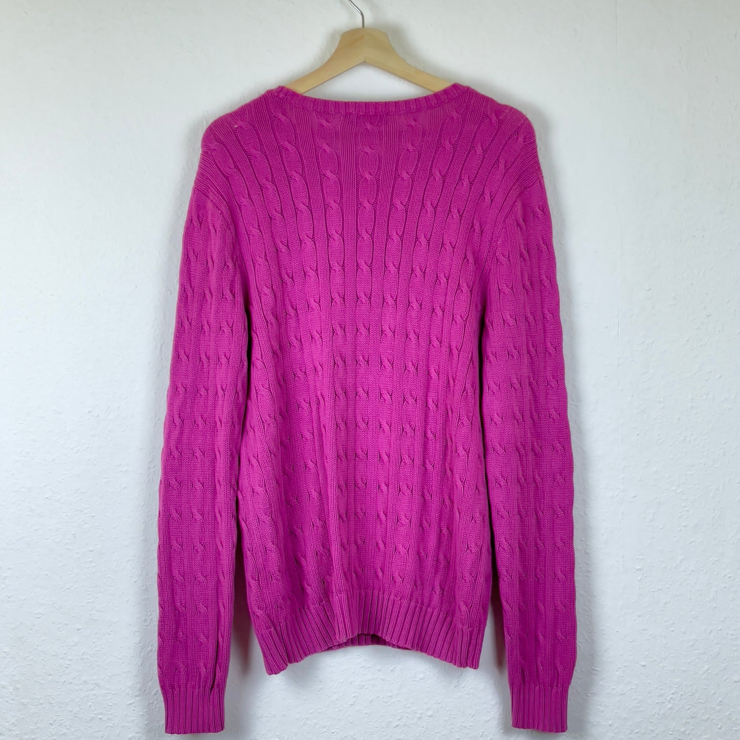 Polo Ralph Lauren pink cable knit sweater M / L