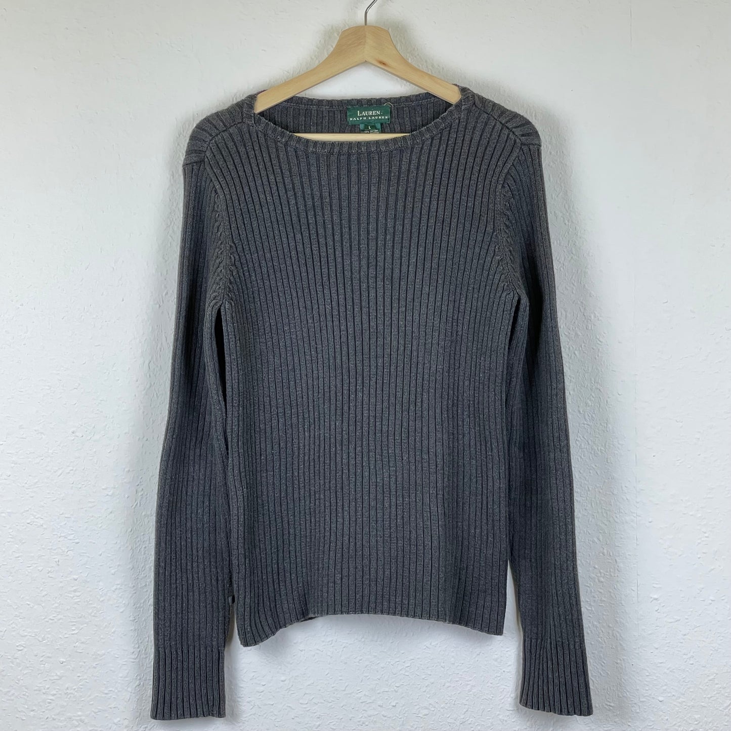 Polo Ralph Lauren thick charcoal knit sweater XS / S