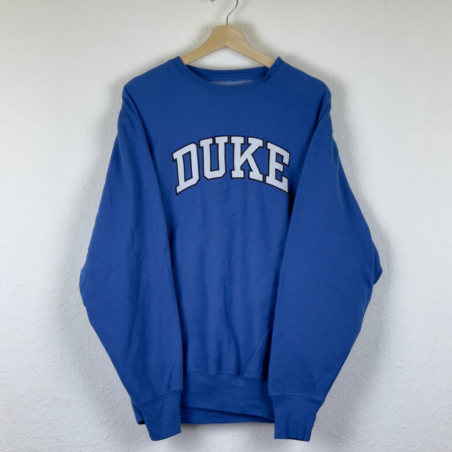 Vintage blue embroidered duke college sweatshirt M