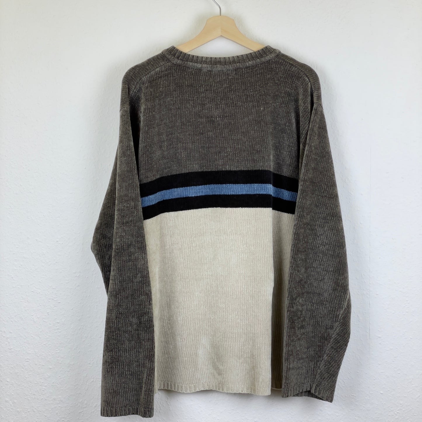 Vintage brown/grey knit jumper L/XL