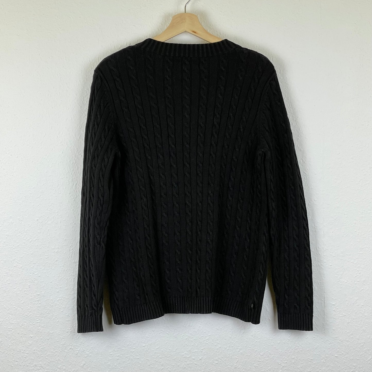 Polo Ralph Lauren Black cable knit sweater S