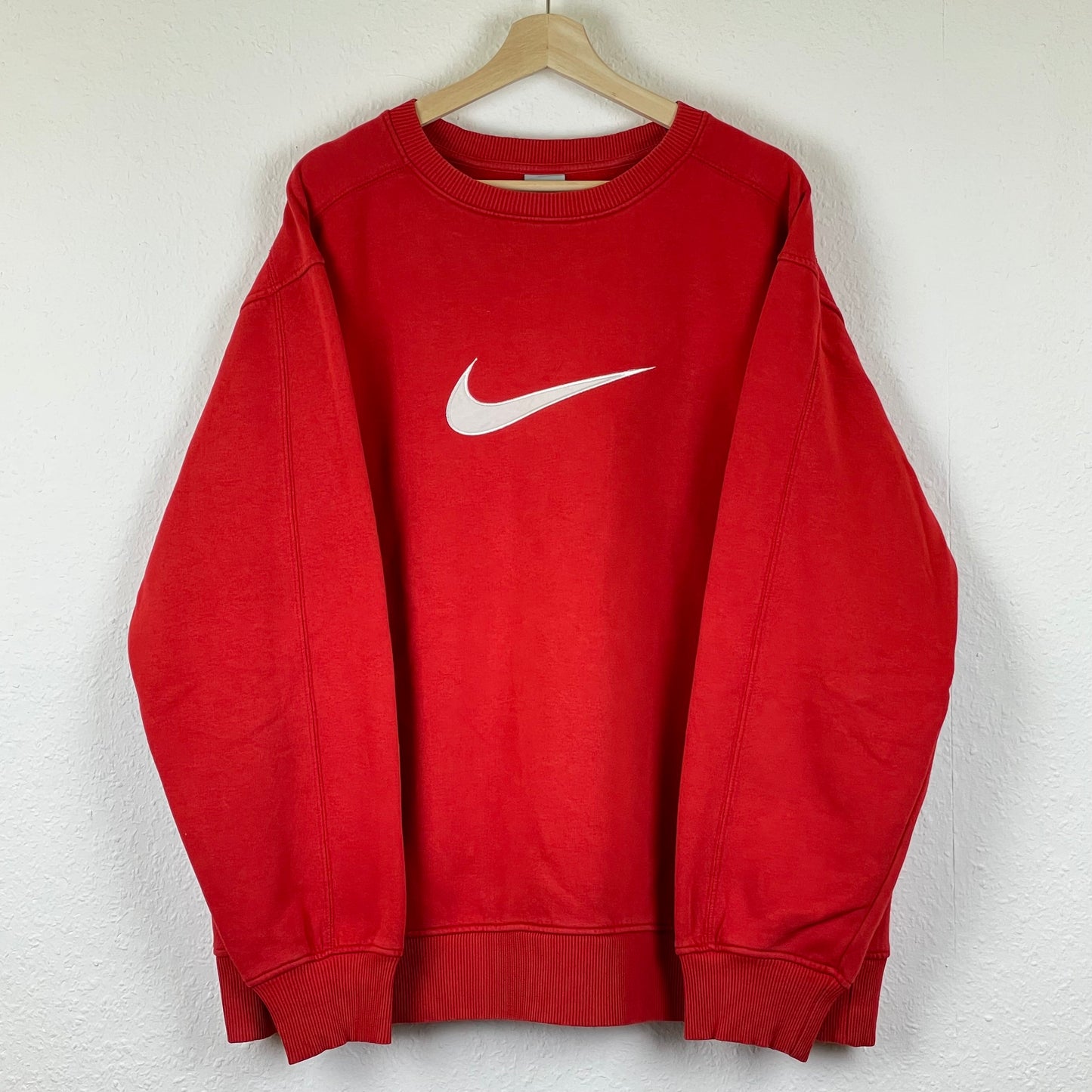 Vintage red Nike embroidered swoosh sweatshirt XL / XXL